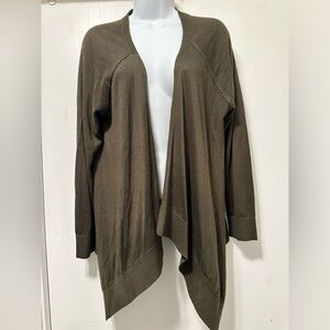 Cardigan by APT 9 size L dk. Olive green